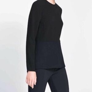 Zara Black Long Sleeve Blouse